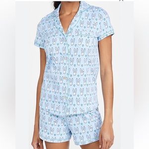 Roller Rabbit blue bunny short pajamas, Size S, in perfect condition